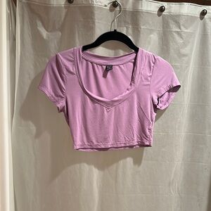 Women's Shein Purple Crop Top